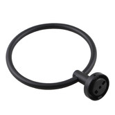 Expert Homewares Round Matte Black Bathroom Basics Accessory Package