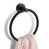 Expert Homewares Round Matte Black Bathroom Basics Accessory Package