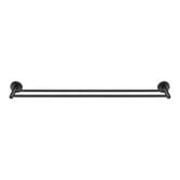 Expert Homewares Euro Black 800mm Double Bar Pin Towel Rail