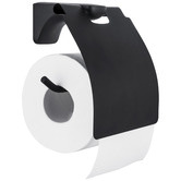 Expert Homewares Black Steel &amp; Zinc Alloy Toilet Paper Holder