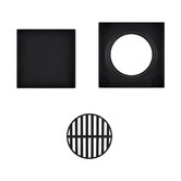 Expert Homewares 120mm Matte Black Tile Insert Floor Waste