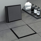Expert Homewares 120mm Matte Black Tile Insert Floor Waste