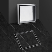 Expert Homewares Chrome Stainless Steel Shower Floor Waste