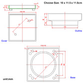 Expert Homewares 115mm Solid Brass Tile Insert Shower Floor Waste