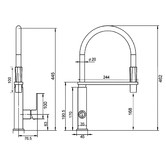 Expert Homewares Ottimo Swivel Kitchen Sink Mixer