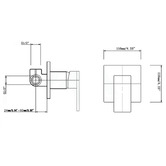 Expert Homewares Nero Black Bath/Basin Wall Spout &amp; Mixer Tap Set