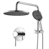 Expert Homewares Aqua Chrome Short Twin Shower Mixer Set