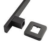 Expert Homewares Nero Super-Slim 250mm Shower Arm &amp; Head