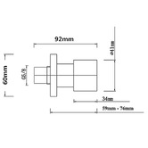 Expert Homewares Wall Mounted Bath Spout &amp; Mixer Tap Set