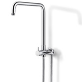 Expert Homewares Euro Chrome Short Twin Rail Shower Body