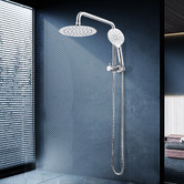 Expert Homewares Colby Stainless Steel Short Twin Shower