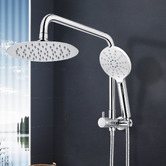 Expert Homewares Colby Stainless Steel Short Twin Shower