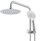 Expert Homewares Colby Stainless Steel Short Twin Shower