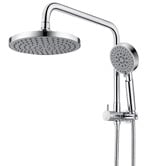 Expert Homewares Euro 200mm 4 Function Short Twin Shower