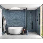 Expert Homewares Euro 200mm Matte Black Curved Shower Arm &amp; Head