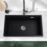 Expert Homewares 730mm Single Granite Composite Kitchen Sink