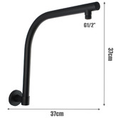 Expert Homewares Euro 370mm Round Swivel Shower Arm