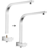 Expert Homewares Andon 250mm Gooseneck Short Twin Shower