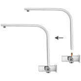 Expert Homewares Nero Chrome Flat Short Twin Rail Body