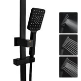 Expert Homewares Ottimo Square Matte Black Twin Shower