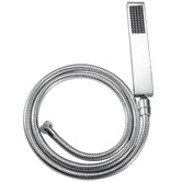 Expert Homewares Square Stainless Steel Hand-held Shower Head &amp; Hose