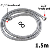 Expert Homewares Square Stainless Steel Hand-held Shower Head &amp; Hose