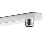 Expert Homewares Square Gooseneck Twin Rail Shower Body