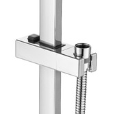 Expert Homewares Square Gooseneck Twin Rail Shower Body