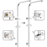 Expert Homewares Ottimo Square Chrome Twin Shower