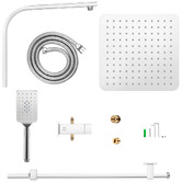 Expert Homewares Ottimo Square Chrome Twin Shower