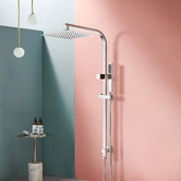 Expert Homewares Ace 250MM Twin Shower with Slim Brass Hand Shower