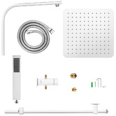 Expert Homewares Ace 250MM Twin Shower with Slim Brass Hand Shower