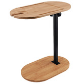 Expert Homewares Lisbon Bamboo &amp; Steel Side Table