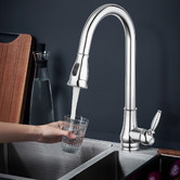 Expert Homewares Rounded Euro Pull-Out Kitchen Sink Mixer Tap | Temple ...