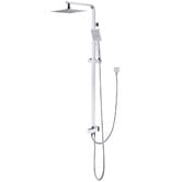 Expert Homewares Finn Square Thin Waterfall Twin Rail Shower