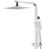 Expert Homewares Finn Square Thin Waterfall Twin Rail Shower
