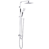 Expert Homewares Nero 200mm Twin Rail Shower