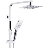 Expert Homewares Nero 200mm Twin Rail Shower