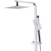 Expert Homewares Nero 200mm Twin Rail Shower