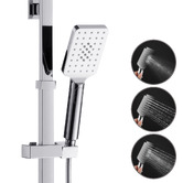 Expert Homewares Nero 200mm Twin Rail Shower