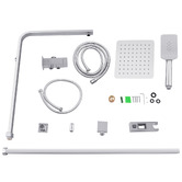 Expert Homewares Nero 200mm Twin Rail Shower