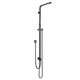 Expert Homewares Square Matte Black Universal Twin Rail Shower body