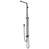 Expert Homewares Square Matte Black Universal Twin Rail Shower body
