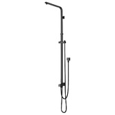 Expert Homewares Square Matte Black Universal Twin Rail Shower body
