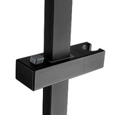 Expert Homewares Square Matte Black Universal Twin Rail Shower body