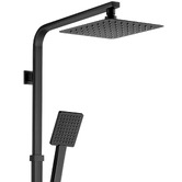 Expert Homewares Finn Square Thin Waterfall Twin Rail Shower