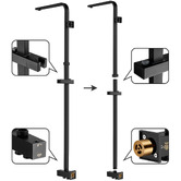 Expert Homewares Finn Square Thin Waterfall Twin Rail Shower
