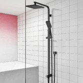 Expert Homewares Finn Black Twin Shower