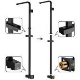 Expert Homewares Nero 200mm Twin Rail Shower
