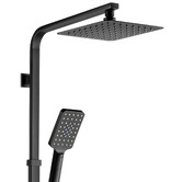 Expert Homewares Nero 200mm Twin Rail Shower